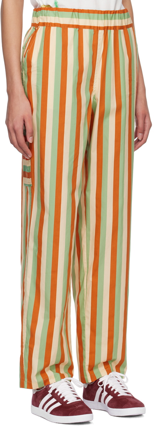 Caro Editions Orange Fleur Trousers