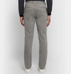 Incotex - Slim-Fit Stretch-Cotton Twill Trousers - Gray