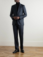 TOM FORD - Shelton Sharkskin Slim-Fit Wool Suit Jacket - Blue