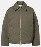 Bottega Veneta Intrecciato leather-trimmed down jacket