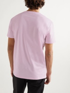 Alexander McQueen - Printed Cotton-Jersey T-Shirt - Pink