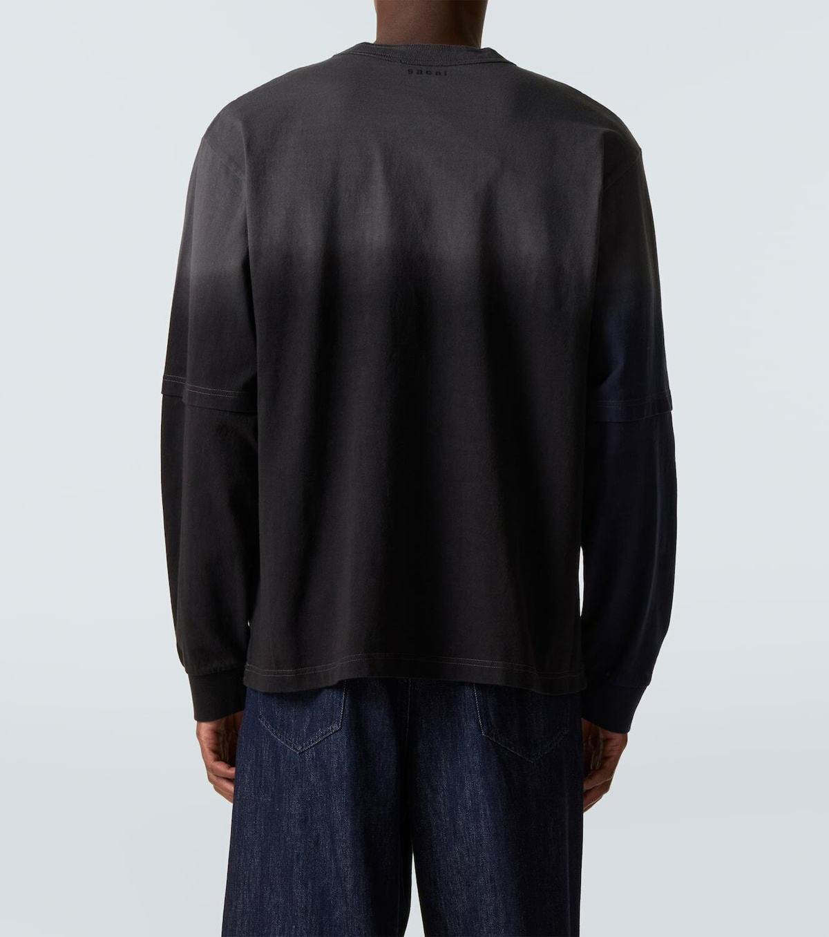 Sacai Dyed cotton sweatshirt