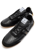 Chloe Kick Panelled Grained Leather Sneakers Black