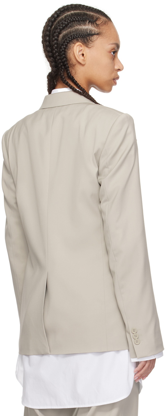 Helmut Lang Beige Classic Blazer
