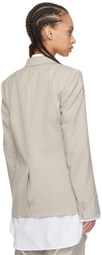 Helmut Lang Beige Classic Blazer