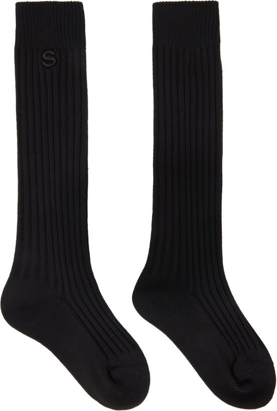 Photo: sacai Black Rib Socks