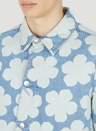 Hana Dots Workwear Jacket in Light Blue