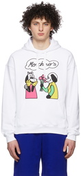 Moschino White Comics Hoodie