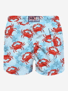 MC2 Saint Barth Light Blue Mid-length Swim Shorts With Crab Print