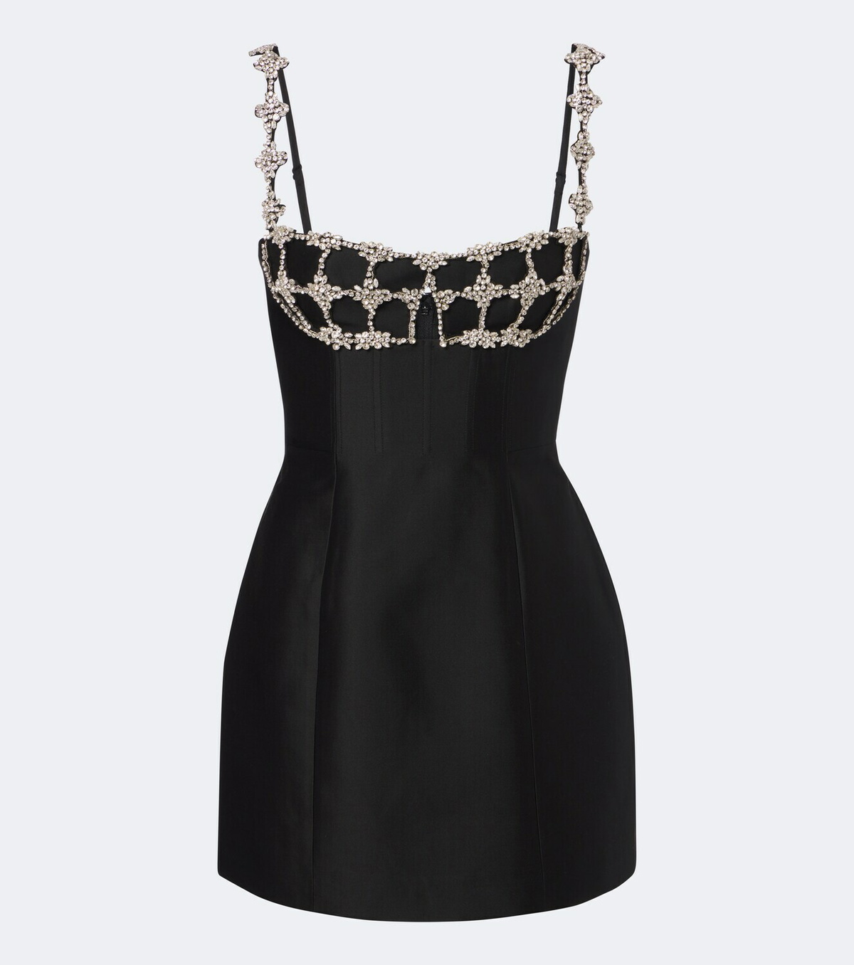 Rachel Gilbert Acacia wool and silk bustier dress