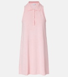 Hunza G Logo cotton terry polo dress