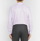 Canali - Lilac Pin-Dot Cotton-Jacquard Shirt - Men - Purple