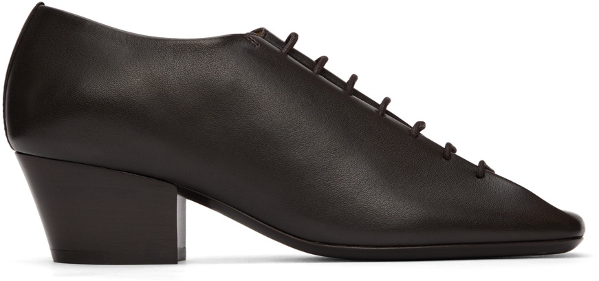 Lemaire Brown Heeled Derbys Lemaire