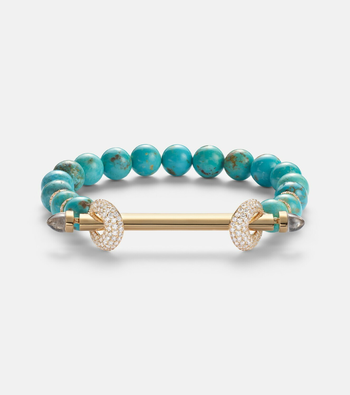 Ananya Chakra 18kt gold bracelet with gemstones