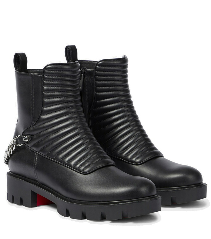 Photo: Christian Louboutin Maddic Max leather combat boots