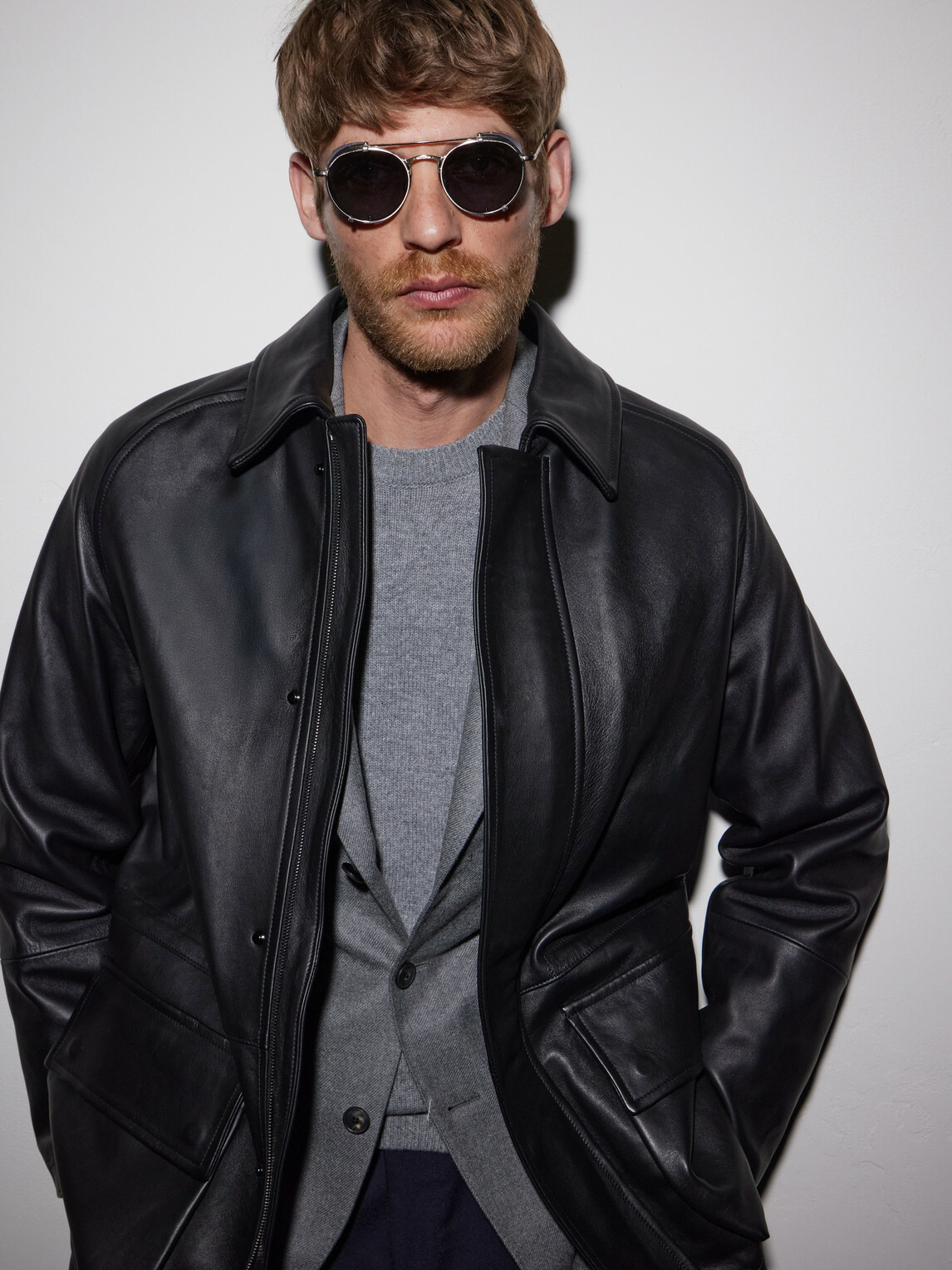 Garrett Leight California Optical - Ocampo Round-Frame Metal Sunglasses