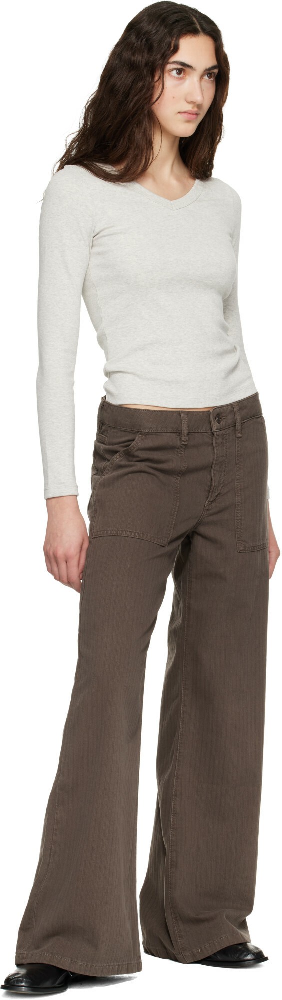 JEANERICA Brown Guell Trousers
