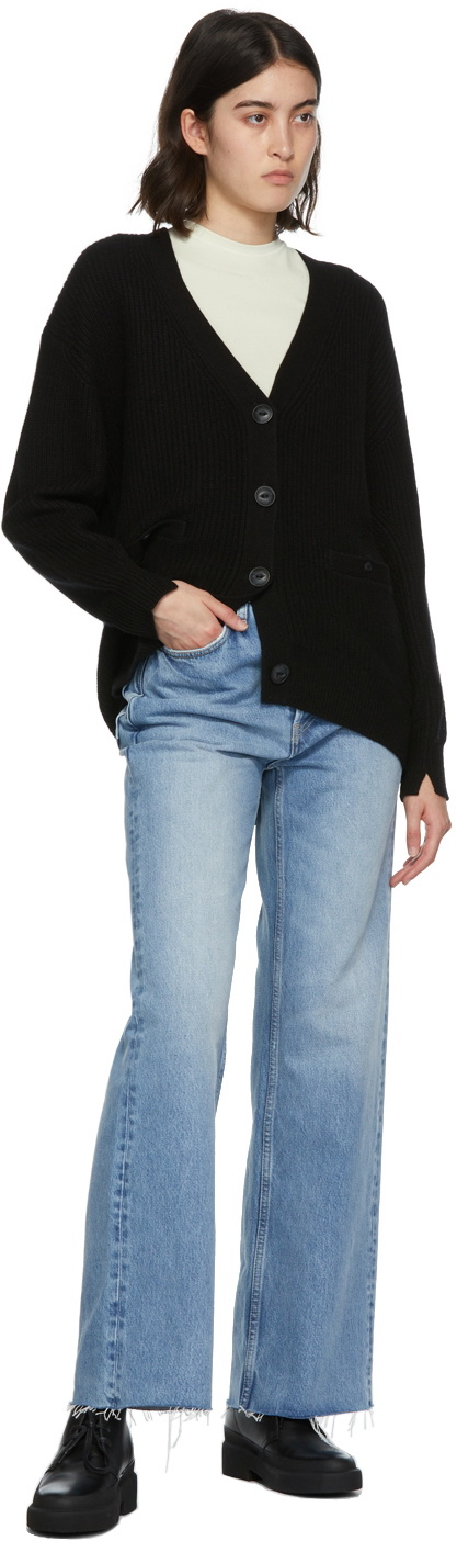 rag & bone Black Cashmere Long Cardigan