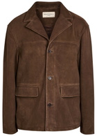 Officine Générale Erickson Suede Jacket Brown