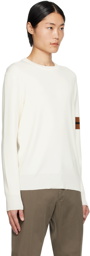 ZEGNA Off-White Striped Sweater