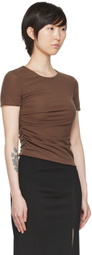 Helmut Lang SSENSE Exclusive Brown Reversible T-Shirt