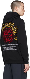 Burberry Black Carson Varsity Badge Hoodie