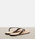 The Row Beach leather thong sandals