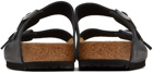 Birkenstock Black Regular Oiled Leather Arizona Sandals