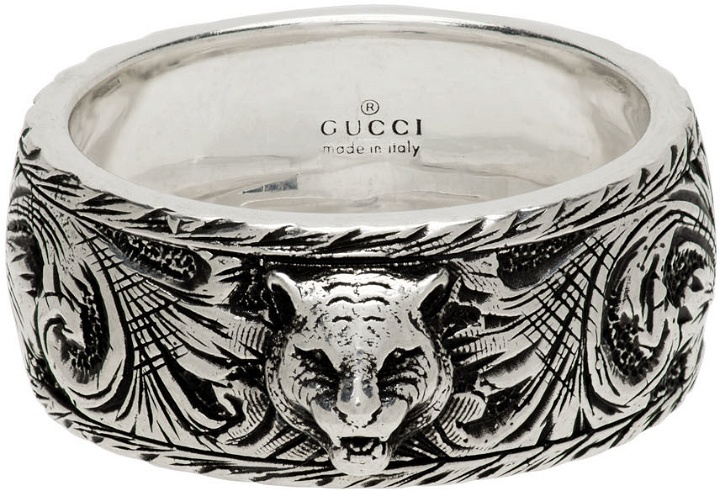 Photo: Gucci Silver Feline Head Ring