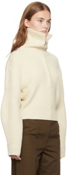 Recto Off-White Half-Zip Polo