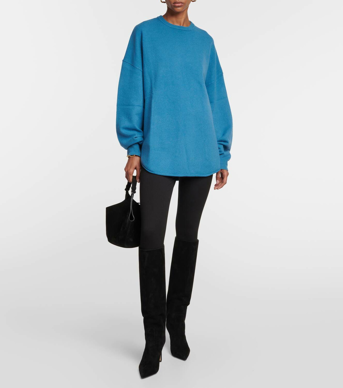 Extreme Cashmere N°53 Crew Hop cashmere-blend sweater extreme cashmere