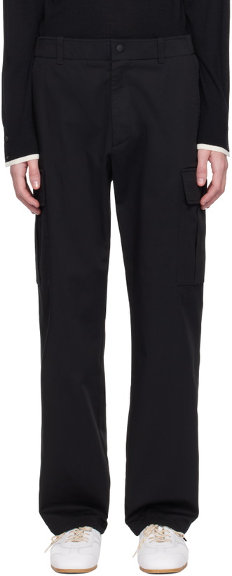 Photo: Moncler Black Twill Cargo Pants