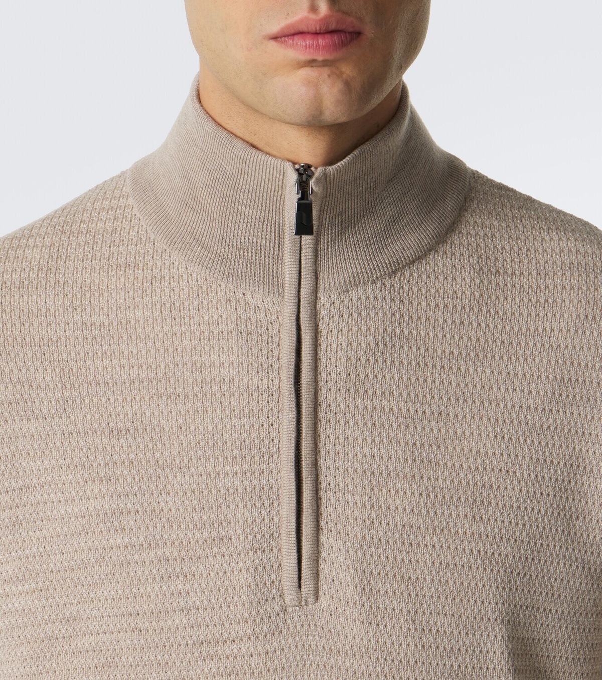 Frescobol Carioca Heitor wool half-zip sweater