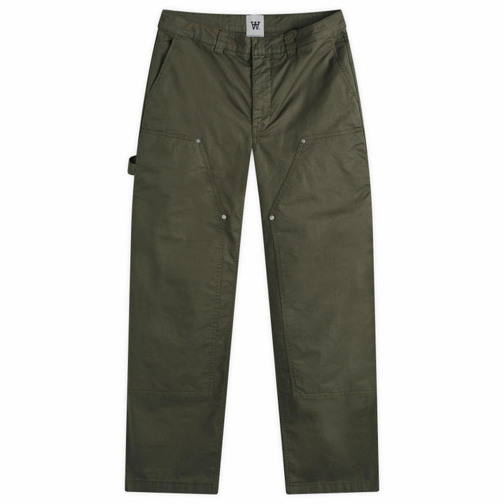 Photo: Wood Wood Men's Fed Workwear Trousers in Olive
