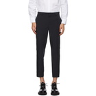 Neil Barrett Navy Nylon Cuff Trousers