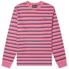 By Parra Long Sleeve Flapping Flag Stripe Tee