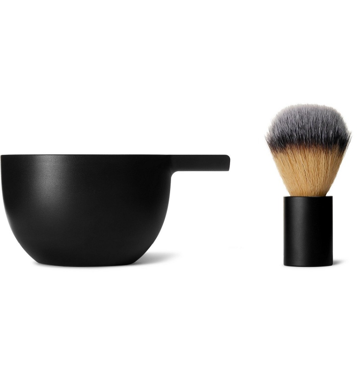 Photo: Angle by Morrama - Brush and Bowl Shaving Set - Colorless