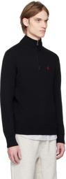 Polo Ralph Lauren Black Embroidered Sweater