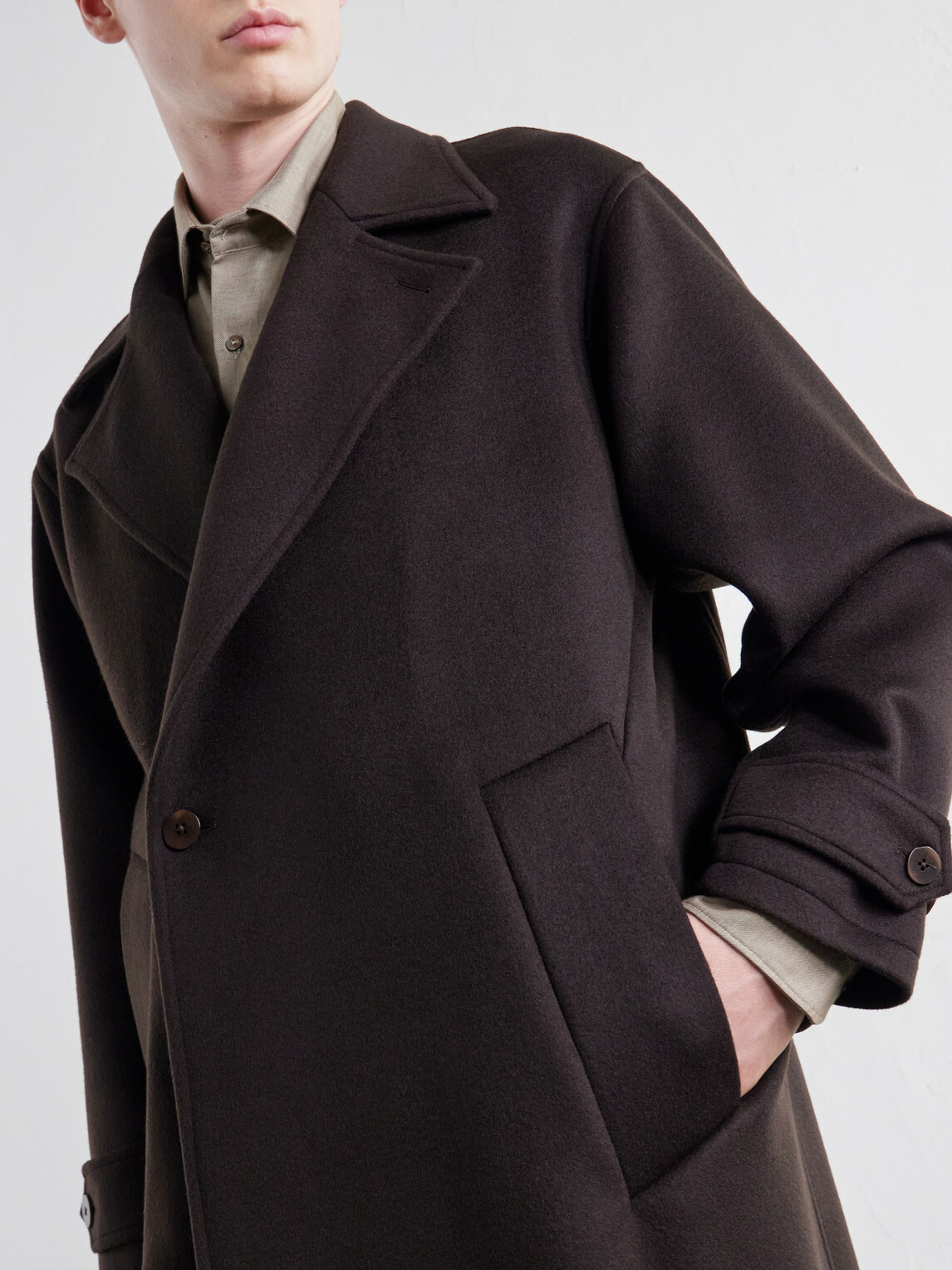 Stòffa - Brushed-Cashmere Coat - Brown