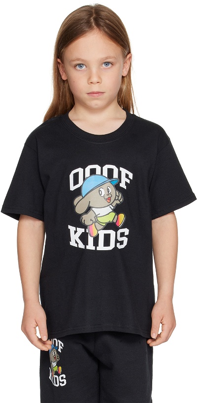 Photo: OOOF SSENSE Exclusive Kids Black Printed T-Shirt