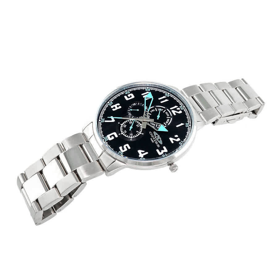 Oniss ON1818 Quartz Black Dial Mens Watch ONJ1818-MBKBU