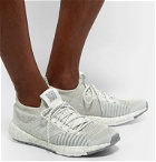 Adidas Sport - PulseBOOST HD LTD Stretch-Knit Running Sneakers - Gray