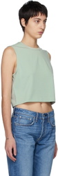 rag & bone Green Archetype Cropped Roxie Tank Top