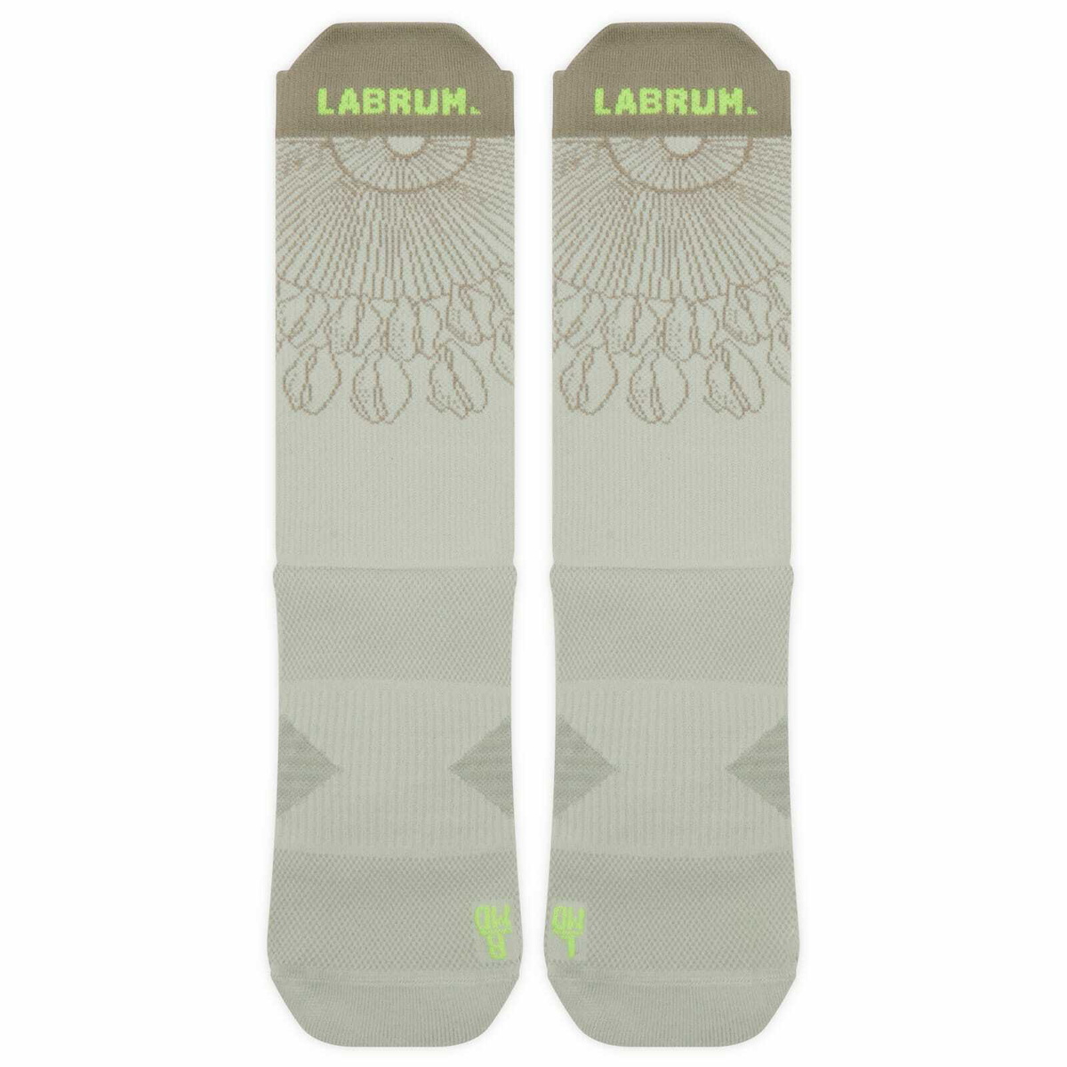 Adidas Running Men's adidas x Labrum Run Socks in Wonder Silver Sesame Yellow