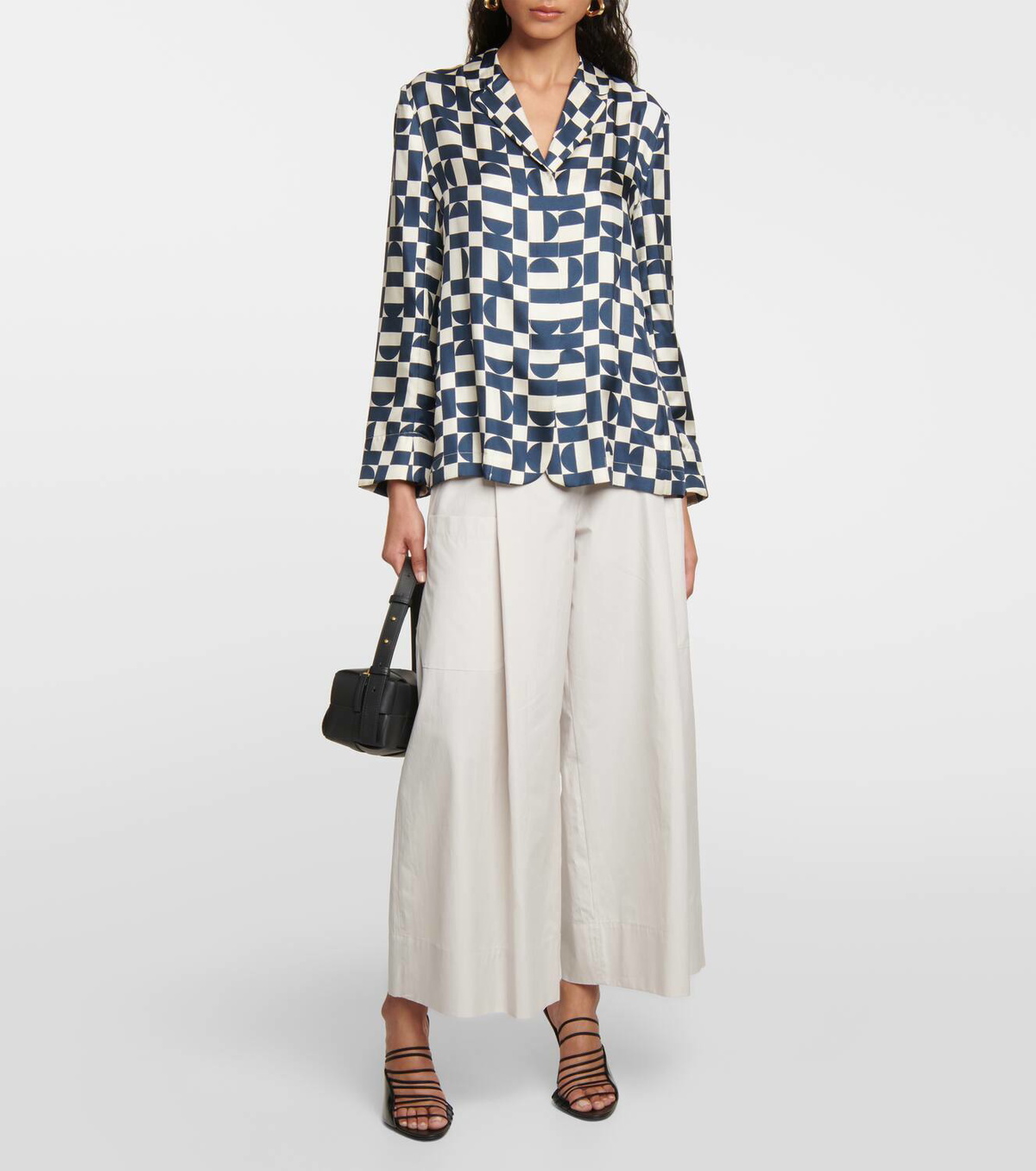 VIP【関税送料無料】希少 Max Mara Sesamo Pants S Max Mara Wide-leg cotton poplin pants S Max Mara