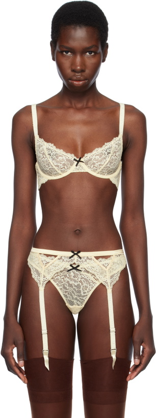 Photo: Fleur du Mal Off-White Bianca Lace Bra