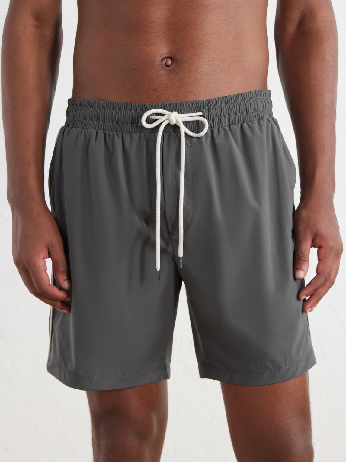 James Perse - Straight-Leg Mid-Length Swim Shorts - Gray