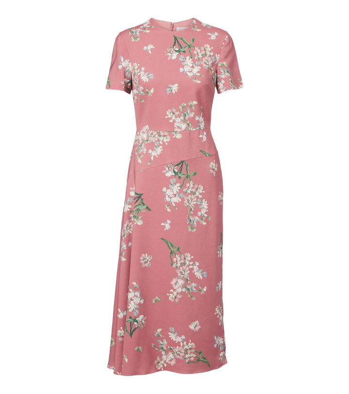 Photo: Erdem Floral asymmetric floral cady midi dress