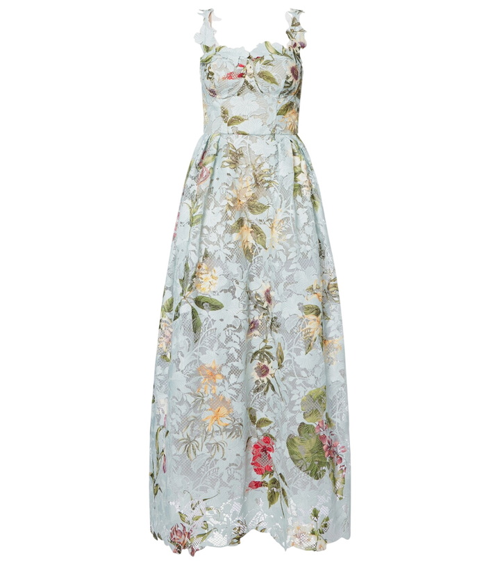 Photo: Oscar de la Renta Floral lace guipure cocktail dress