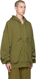 A. A. Spectrum Green Telmos Zip-Up Hoodie